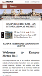 Mobile Screenshot of kanpurmetrorail.com