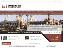 Tablet Screenshot of kanpurmetrorail.com